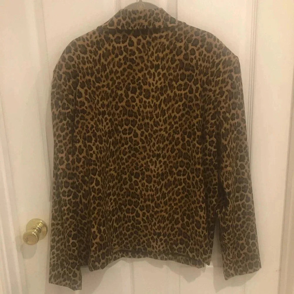 - Briggs New York leopard blazer women’s - Picture 2 of 3